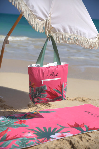 Torba plażowa wodoodporna Plażing Pink Paradise
