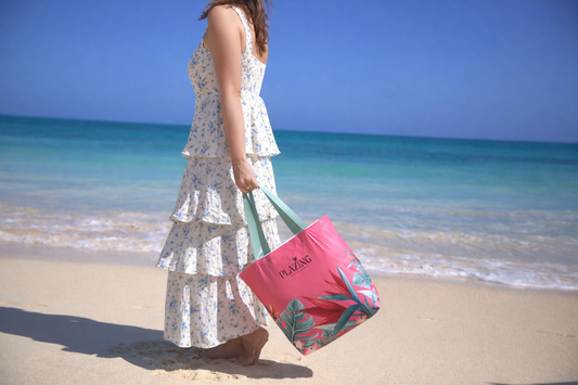 Torba plażowa wodoodporna Plażing Pink Paradise