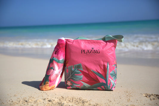 Torba plażowa wodoodporna Plażing Pink Paradise